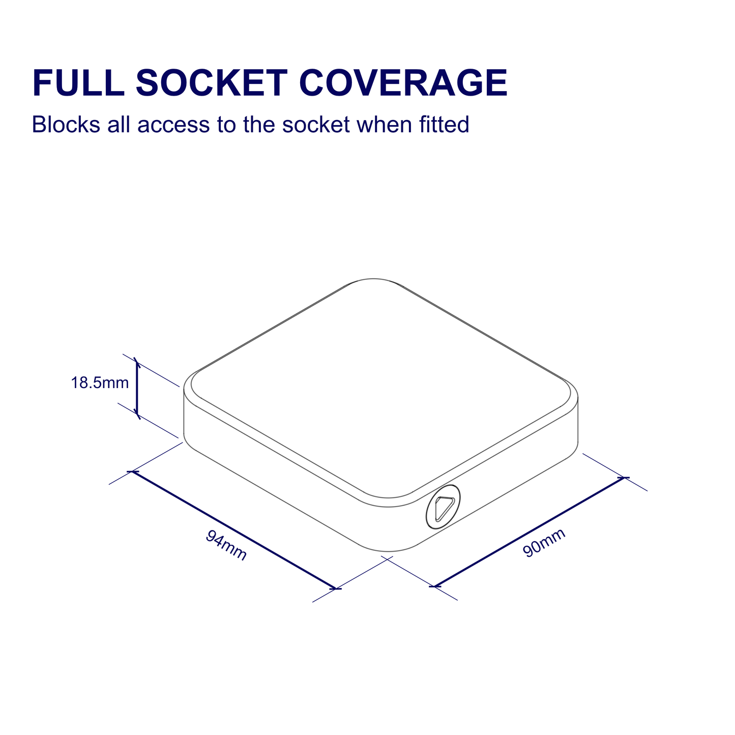 Single Blanking Socket Cover