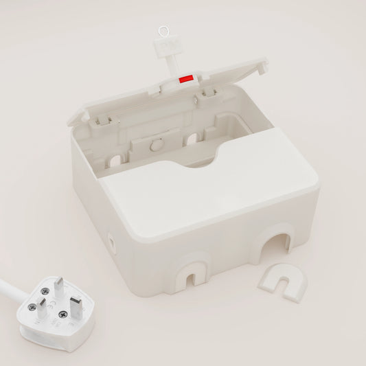 Oversized 58mm Double Socket Cover