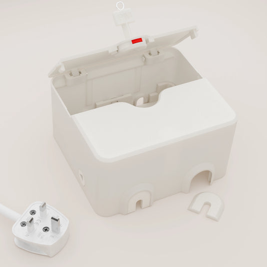 Oversized 80mm Double Socket Cover