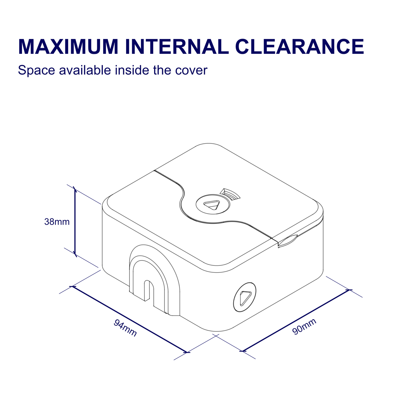 38mm Deep Single Socket Cover