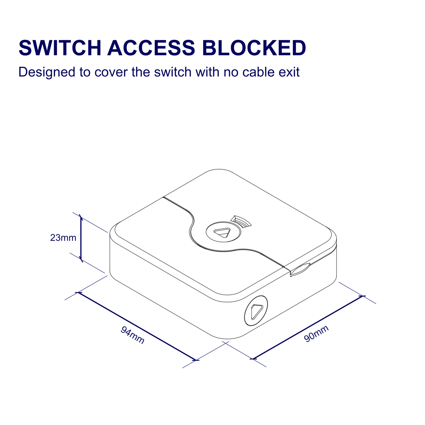 Fused Spur / Single Light Switch Cover