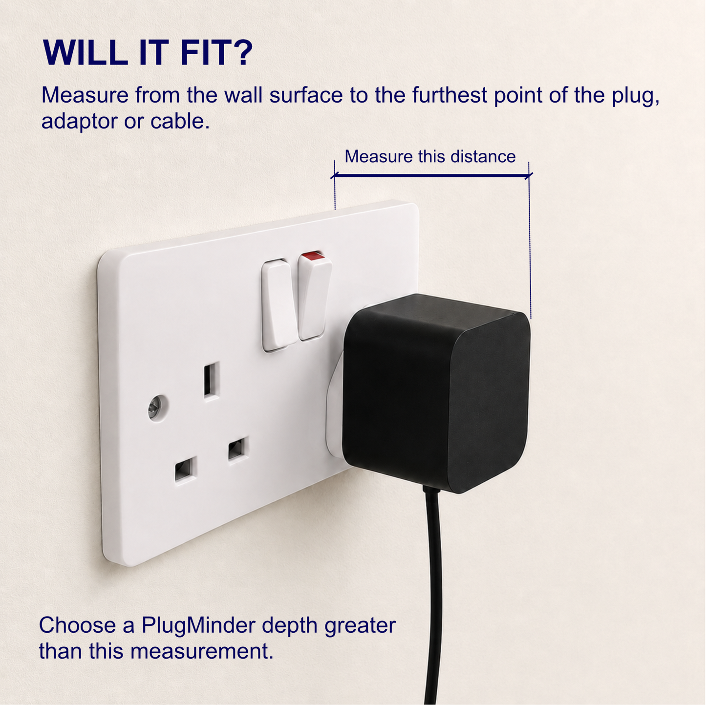 Double Adaptor Socket Cover