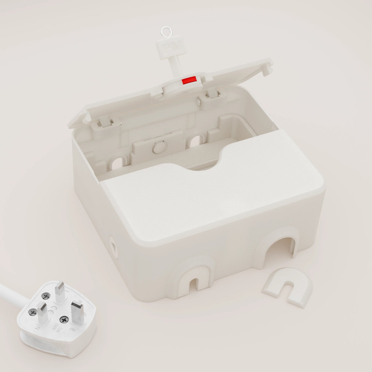 Oversized 58mm Double Socket Cover