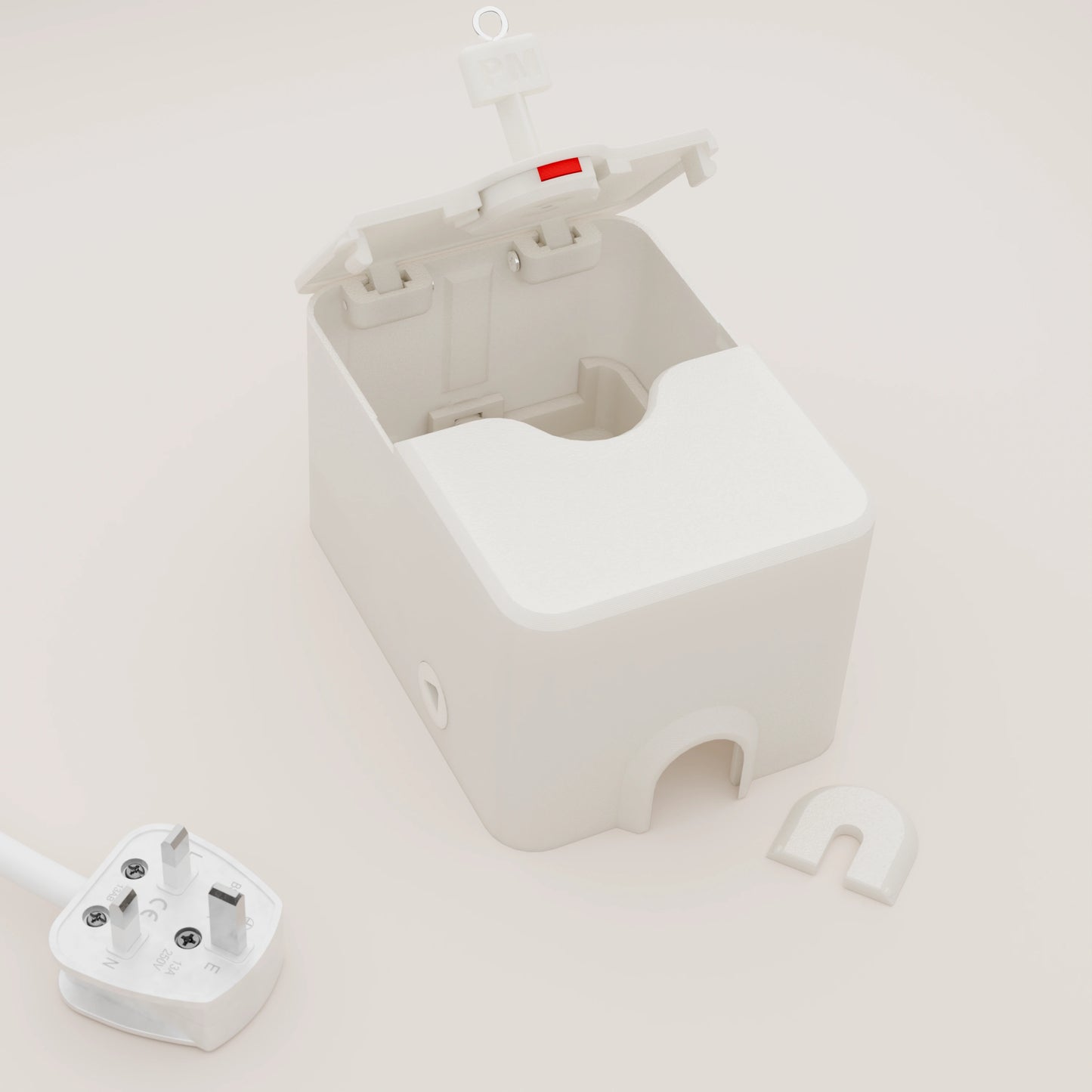 Oversized 80mm Single Socket Cover
