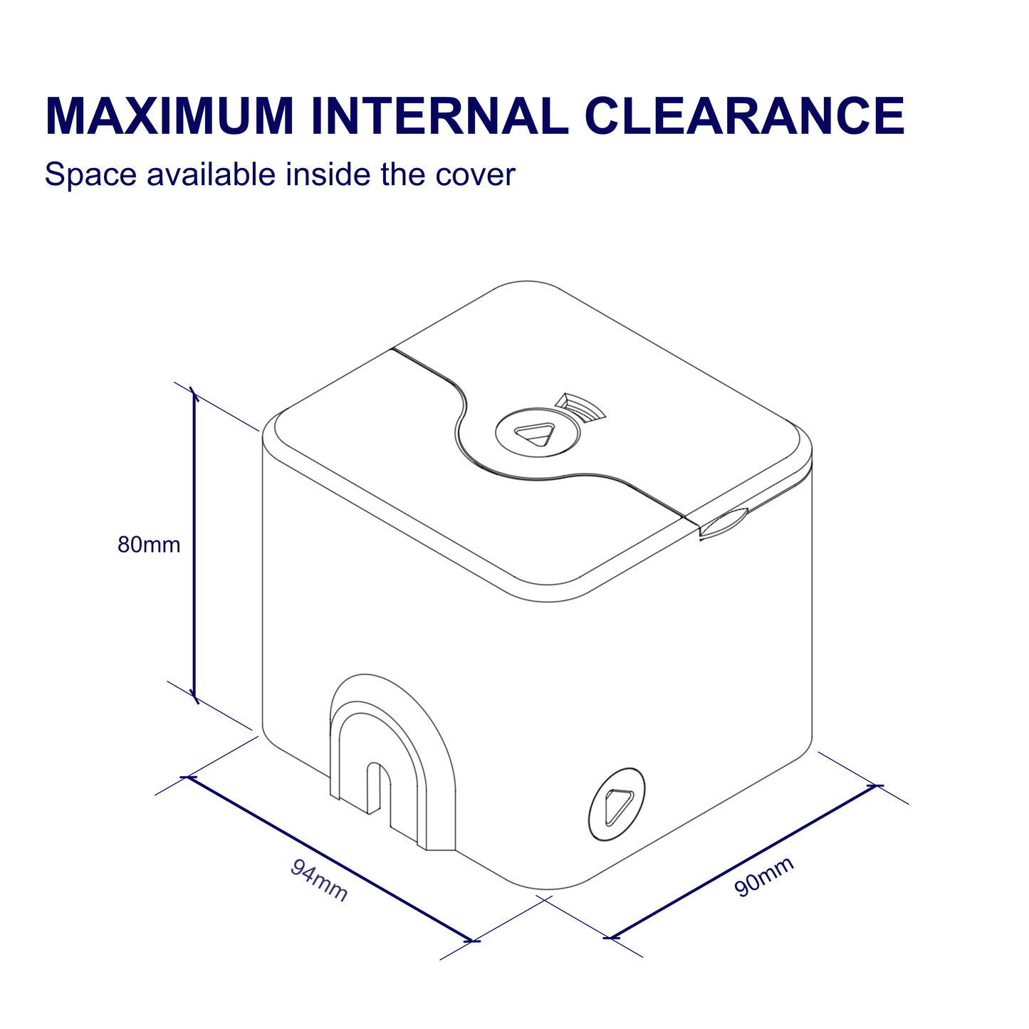 80mm Deep Single Socket Cover